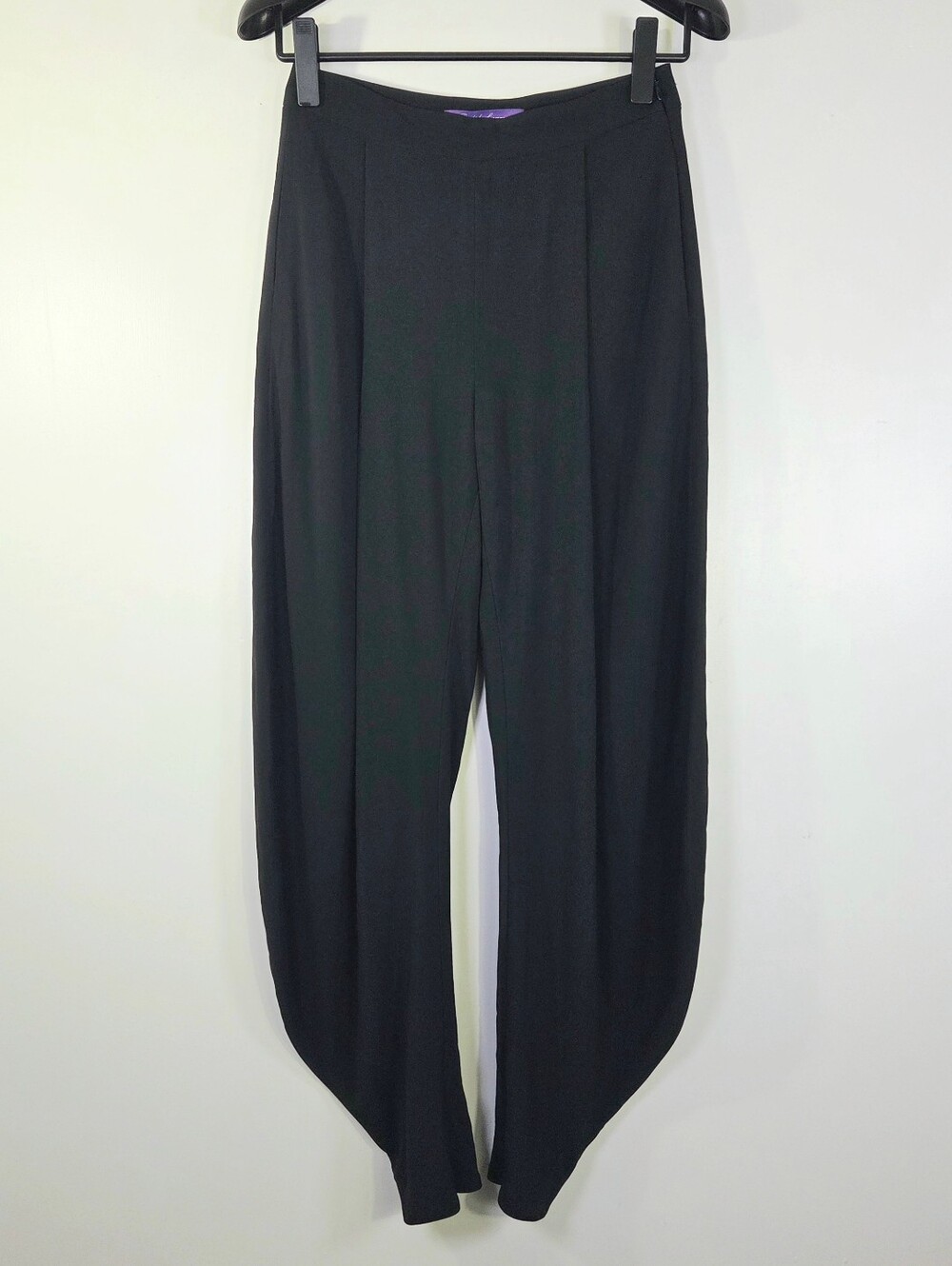 RALPH LAUREN PURPLE LABEL KERSTEN CREPE TAPERED PANTS.